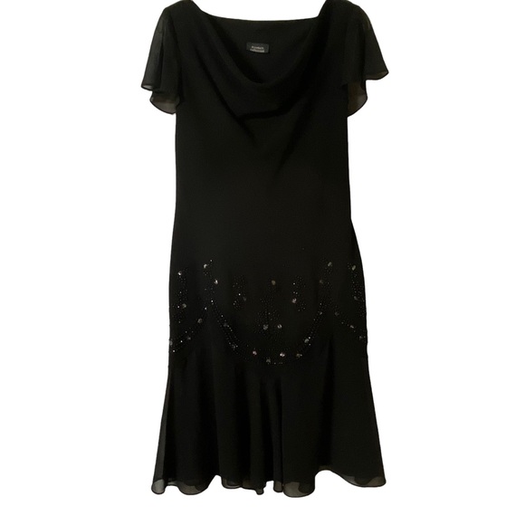 Dress Barn Embellished Little Black Dress Size 10 - Picture 1 of 8